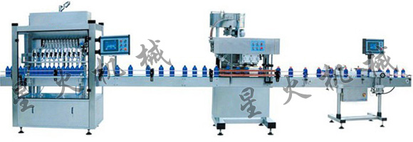 全自動直列式膏體灌裝生產線