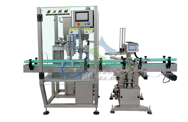 雙頭醬料真空旋蓋灌裝生產線