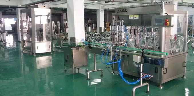 6頭臥式攪拌醬料灌裝機