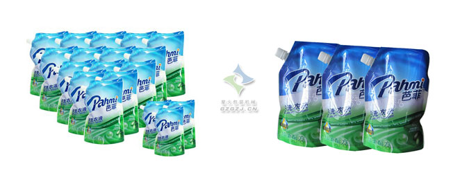 洗衣液吸嘴自立袋灌裝機,吸嘴袋灌裝機