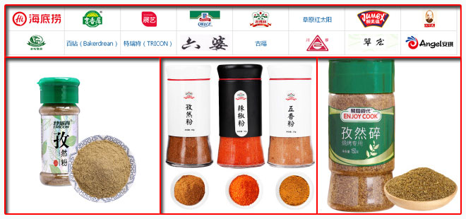 星火孜然粉調(diào)味食品包裝機(jī)械包裝樣品展示