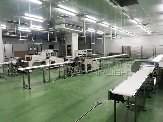 星火凈菜加工生產線設備實拍圖