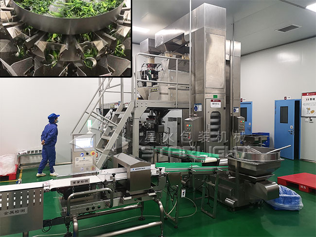 星火凈菜包裝機械設備實拍圖